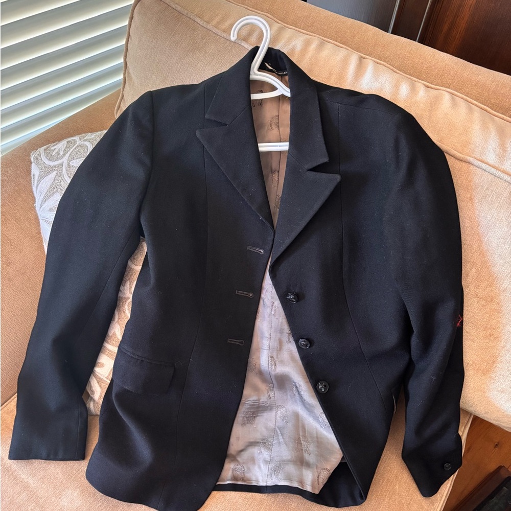 Equestrian Style Wool Blazer